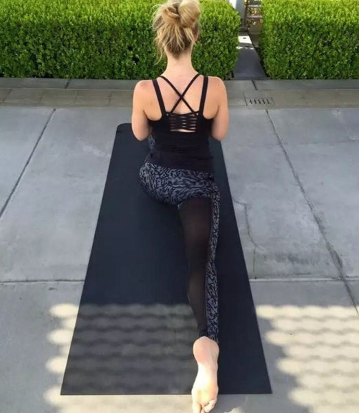 High Quality Printed Mesh Yoga Pants